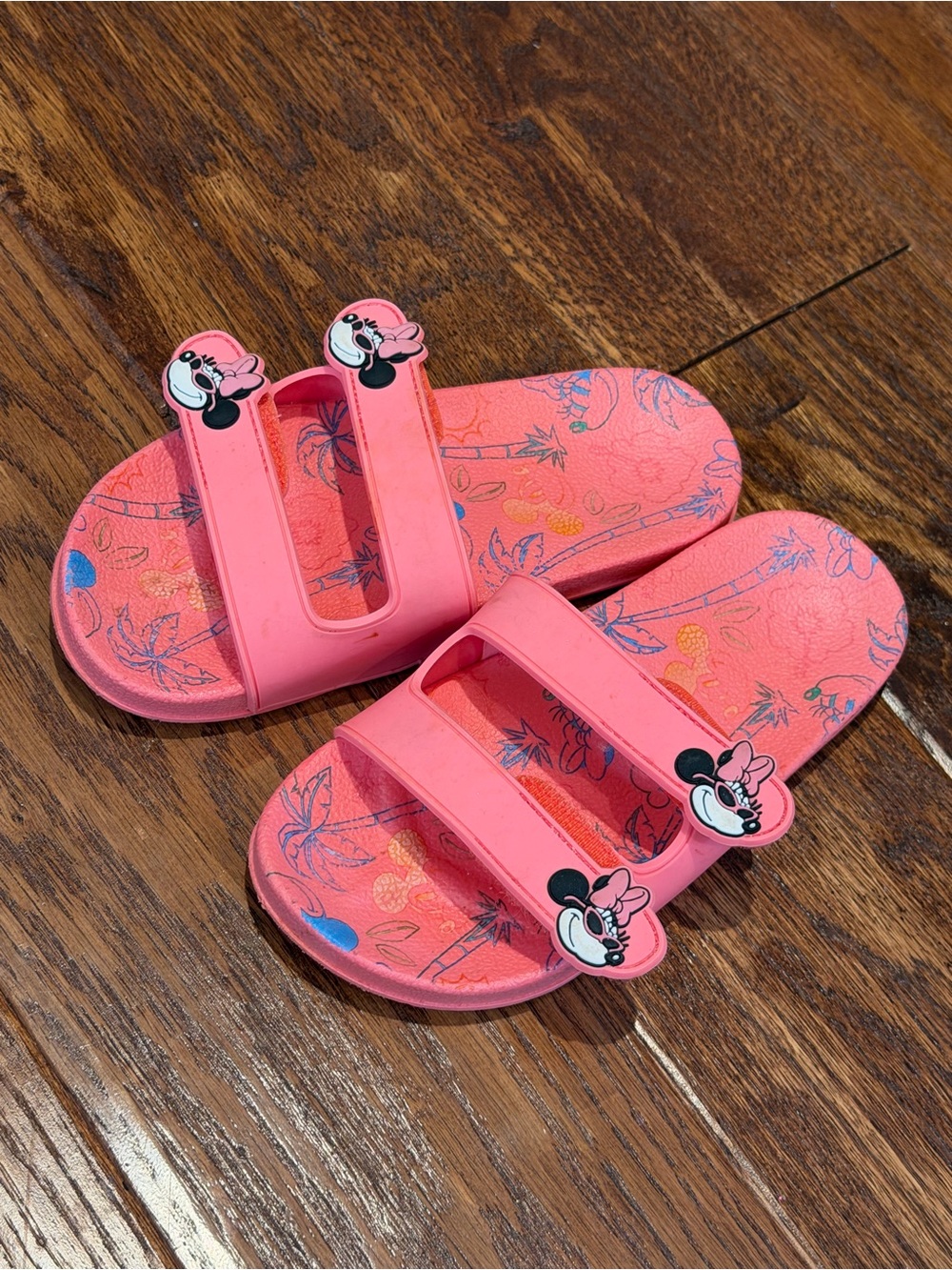 Disney Pink Minnie Mouse Slide Sandals for Kids